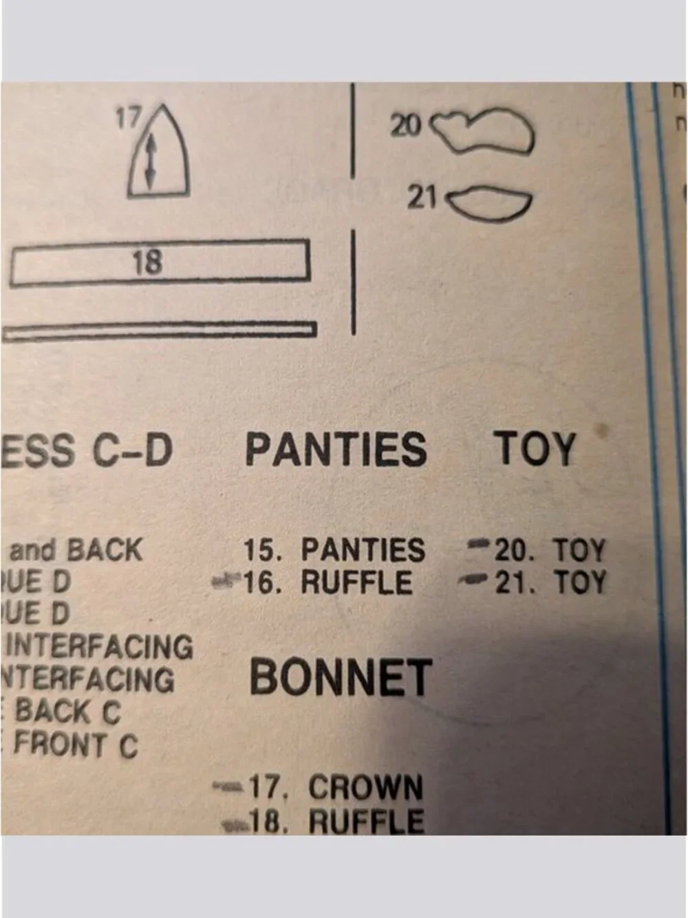 McCalls 3073 Baby EASY Sewing Pattern Sundress, Hat, Applique & Toy